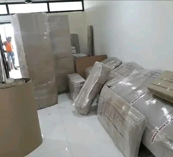 Fully packed shipment ready for dispatch